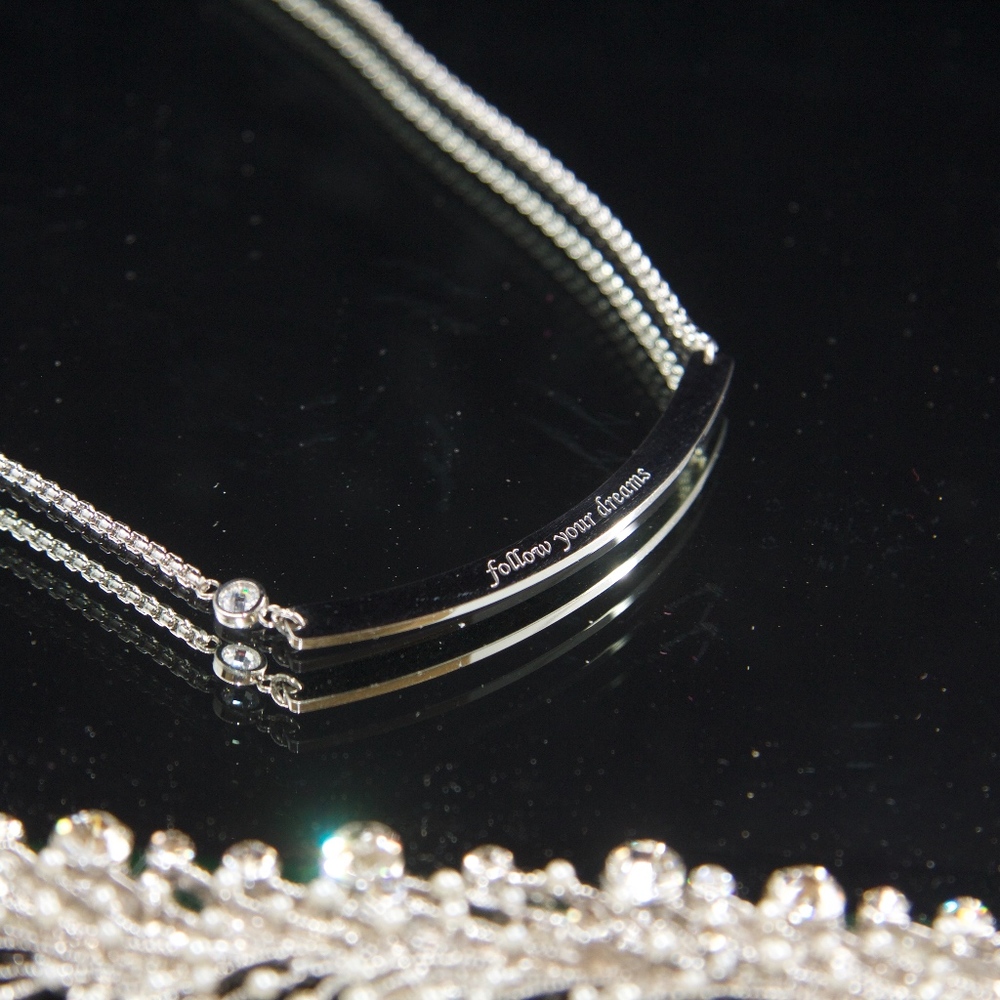 Follow Your Dreams 14kt Gold Dipped Swarovski - image 7